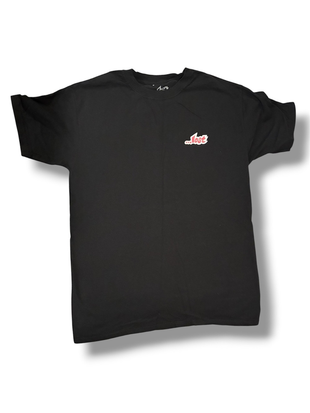 ...lost Enterprises Black Graphic T-Shirt Peace Finger Middle Finger Medium